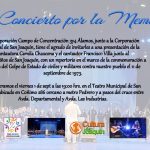 «Un Concierto por la Memoria en San Joaquín».