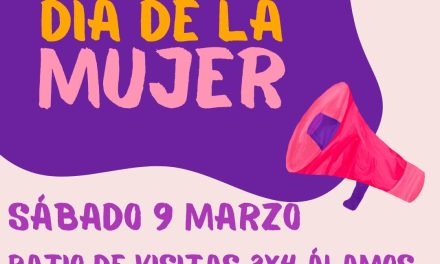 El sábado 9 de marzo conmemoramos el Día Internacional de la Mujer en 3y4 Álamos. Ven a compartir con nosotras y nosotros. Los esperamos a las 18 horas en el patio del sitio de memoria.