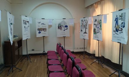 Exposición de Bordadoras por la Memoria de Marga Marga en Tres y Cuatro Álamos