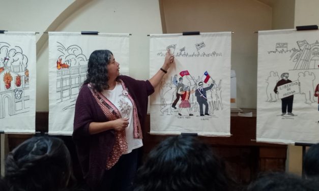 “Con el alma llena de banderas”: Bordadoras del Marga Marga en 3 y 4 Álamos